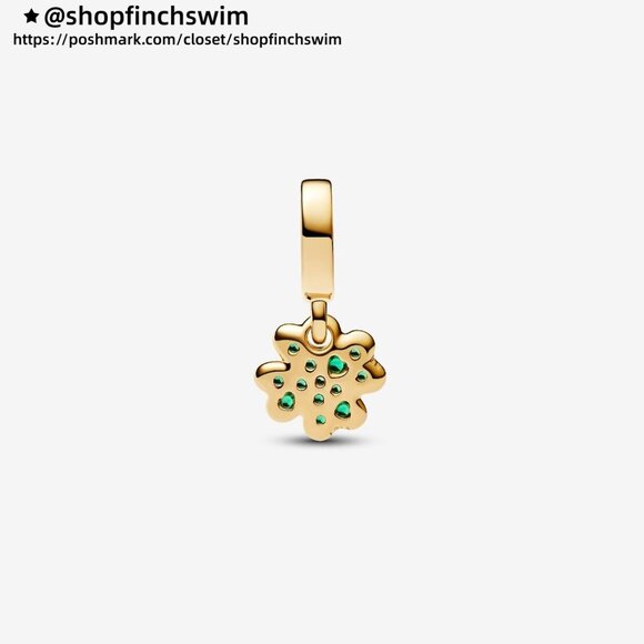Pandora Four-leaf Clover Dangle Charm - Picture 2 of 3